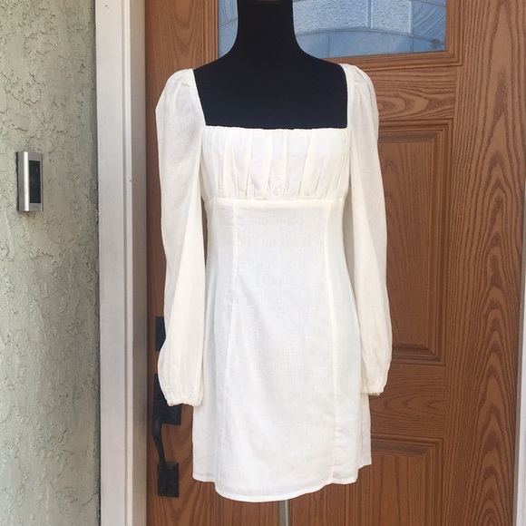 Princess Polly Dresses & Skirts - New* Princess Polly Off White linen mini dress